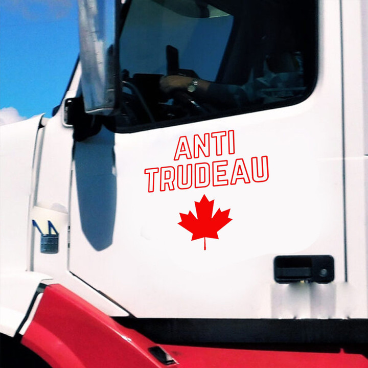 Anti Trudeau Maple Leaf Car Sticker Fuk Justin Trudeau Truck Sticker Decal