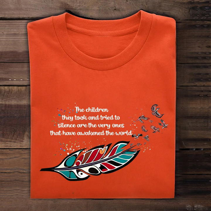 Every Child Matters Shirt Canada Feather And Eagle The Children They Took And Tried To Silence