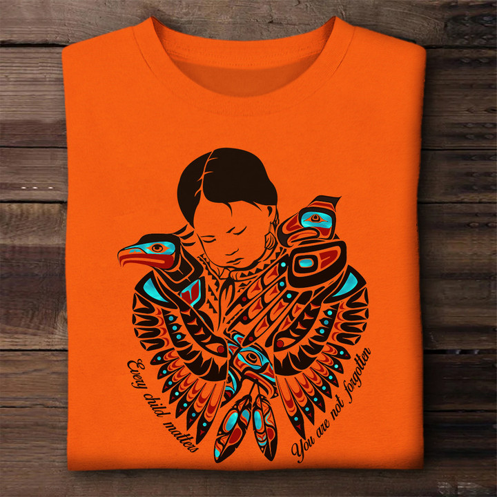 You Are Not Forgotten Every Child Matters Shirt Child And Eagle Orange Shirt Day 2023 Apparel