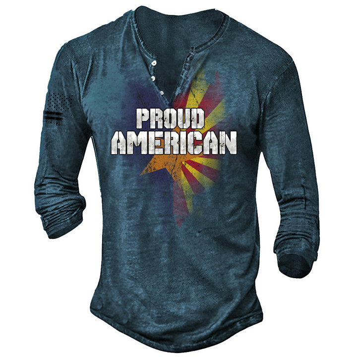 Arizona Flag Long Sleevee Shirt Pround American Shirt