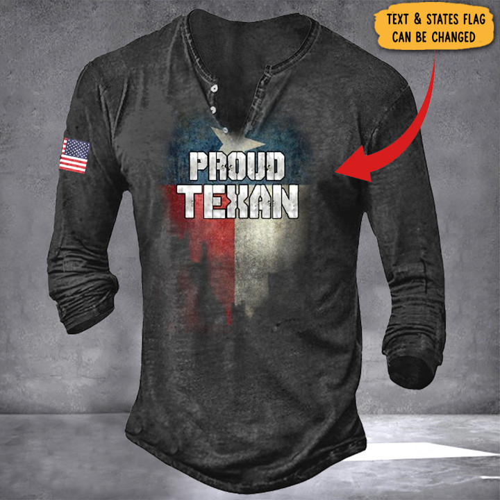 Custom Pround Texas Flag Shirt American Flag Shirt