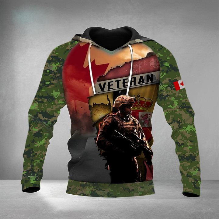 Canada Soldier Camo Hoodie Veteran Day Ideas Canadian Clothing Gifts For Him