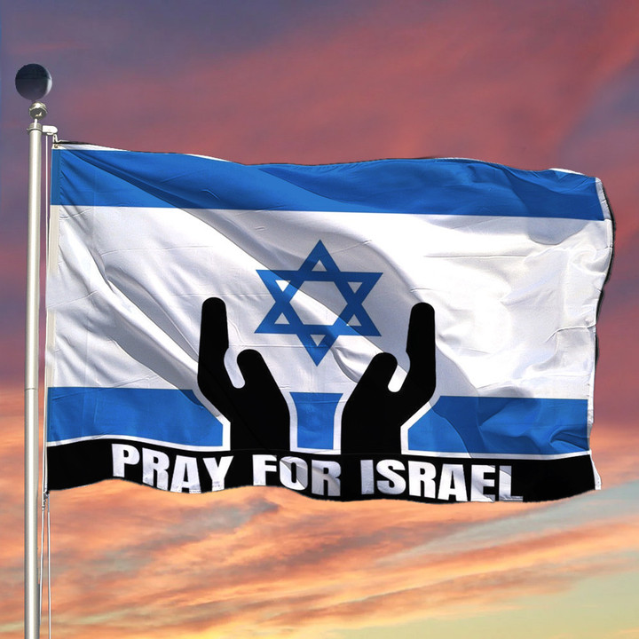 Pray For Israel Flag Peace For Israel Flag Patriotic Merch Anti Palestine Merchandise