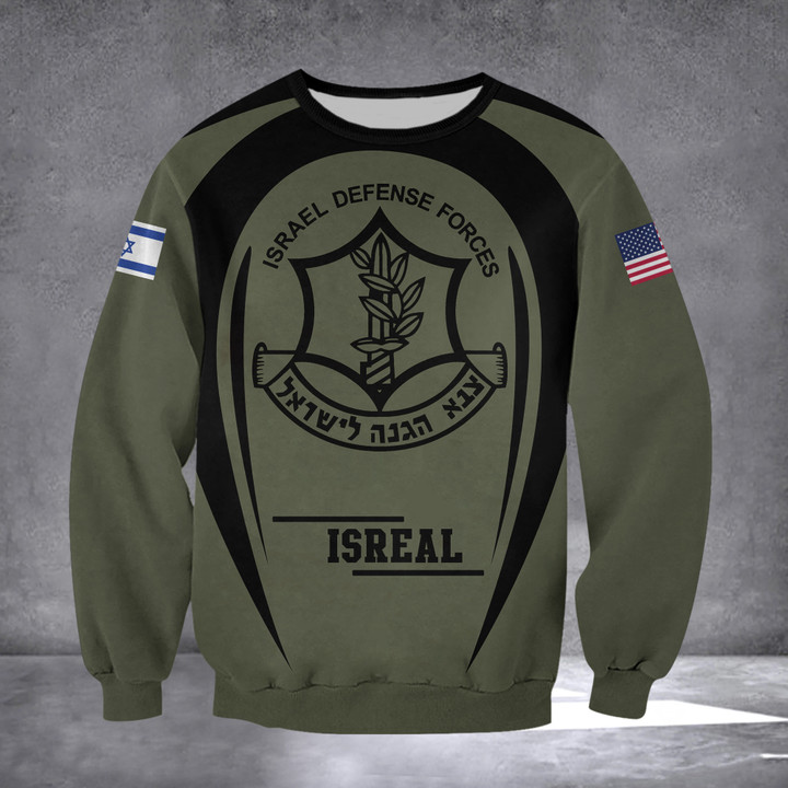 Israel Defense Forces IDF Sweatshirt American I Stand With You Israel Sweatshirt IDF Clothing