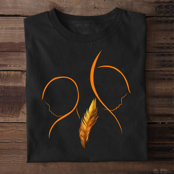 Every Child Matters Shirt Orange Shirt Day 2023 Awareness Feather T-Shirt Gift For Cousin