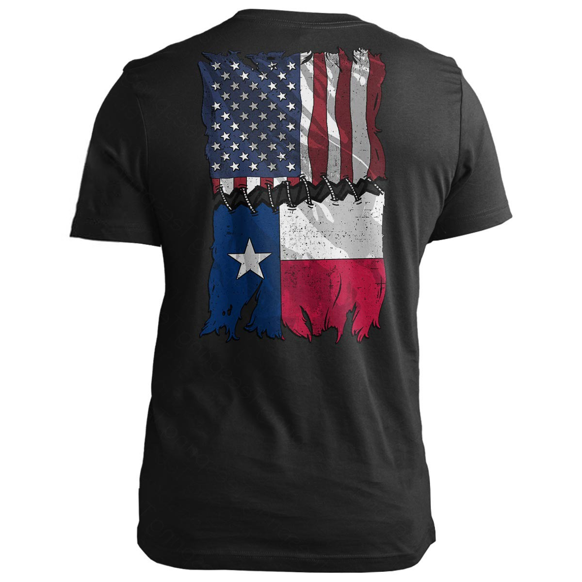 Texas Stitch Flag USA Texas T-Shirt Mens Patriotic Clothing Gifts For ...