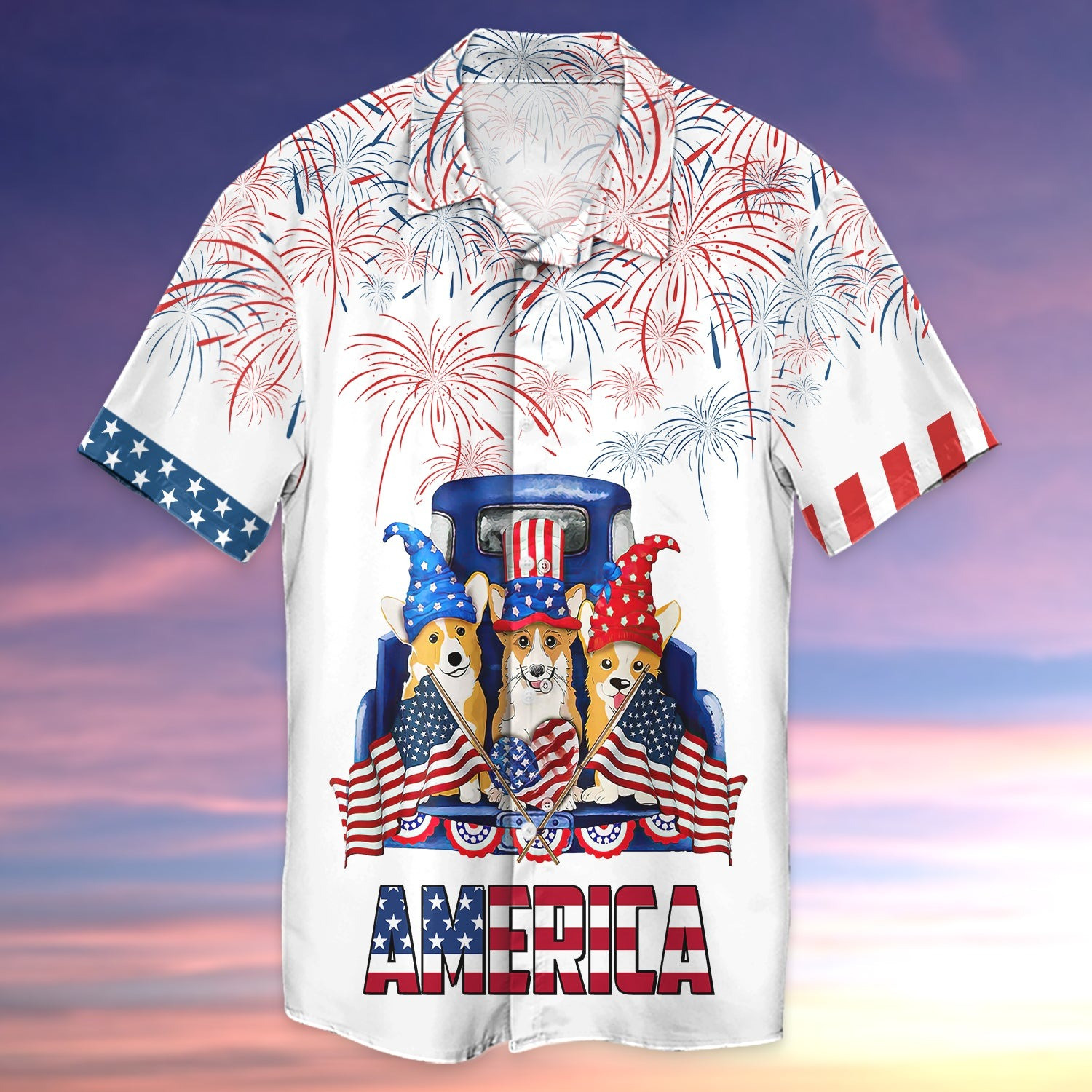 Corgi American Flag 4th Of July Hawaiian Shirt Happy Independence Day ...