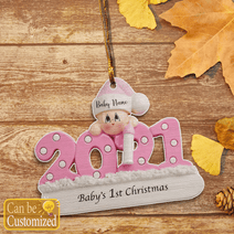 Customized Baby's First Christmas Ornament 2021 Baby's First Xmas Ornament Gifts For New Mom