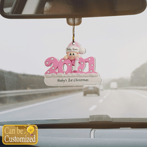 Customized Baby's First Christmas Ornament 2021 Baby's First Xmas Ornament Gifts For New Mom