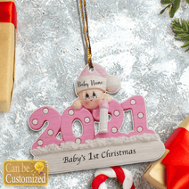Customized Baby's First Christmas Ornament 2021 Baby's First Xmas Ornament Gifts For New Mom