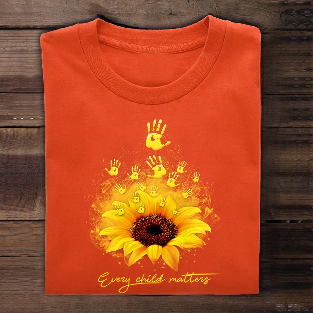 Every Child Matters Shirt Canada Orange Shirt Day Movement Sunflower A ...