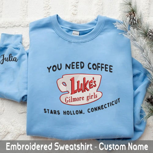 Gilmore Girls Embroidered Sweatshirt 2