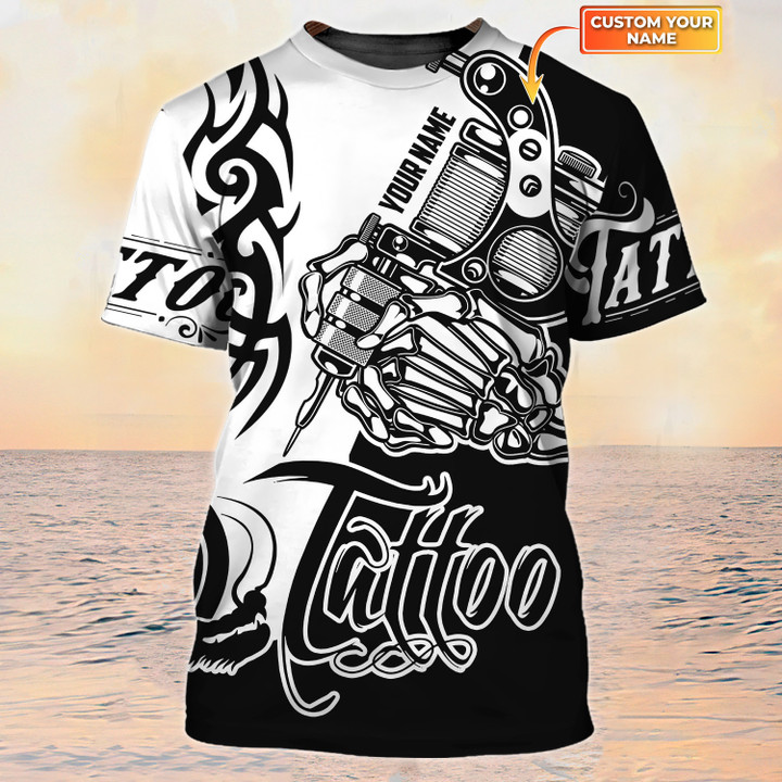Skull Tattoo, Tattooist Tshirts, Tattoo Style Shirt, Custom T Shirt Tattoo