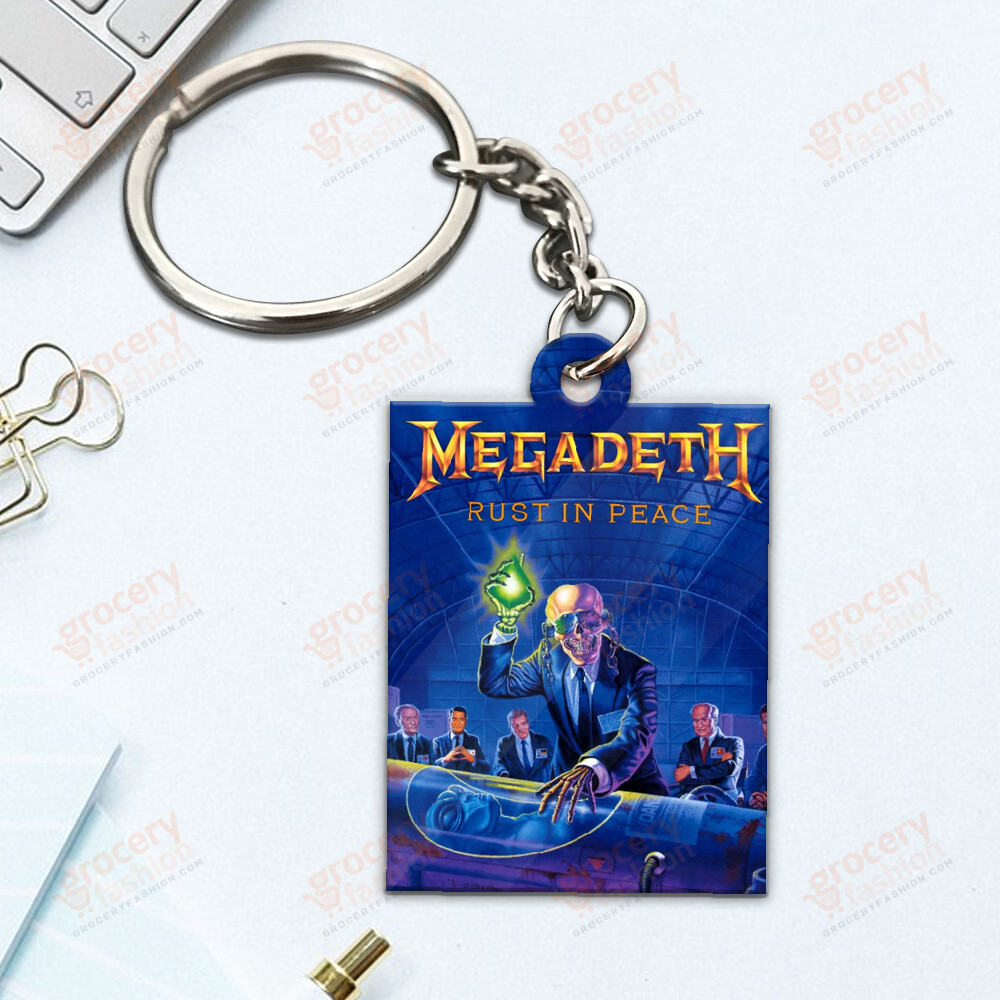 Rust in Peace, Megadeth 3D Keychain - Grocery Fashion