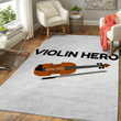 Violin Hero Music Art Area Rug
