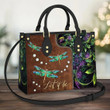 Hippie Dragonfly Leather Bag