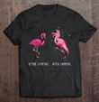 Before Camping After Camping Funny Flamingo Classic Unisex Tshirt