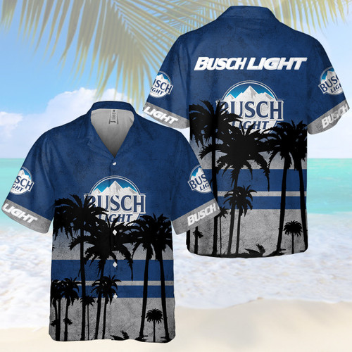 Busch Light Hawaiian Shirt, Aloha Shirt Full Size