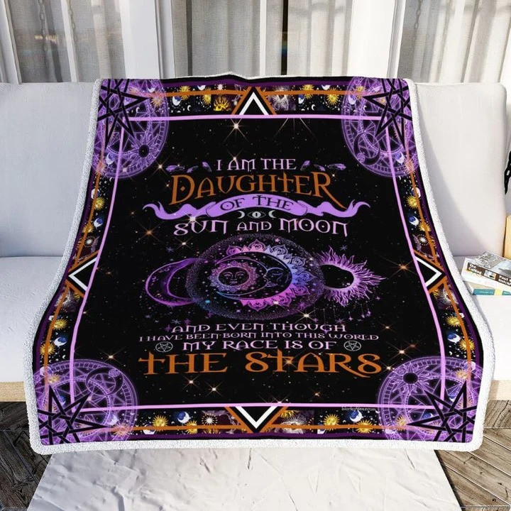 I am the daughter of the sun and moon Premium Comfy Sofa Throw Blanket