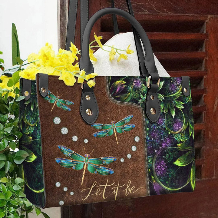 Hippie Dragonfly Leather Bag