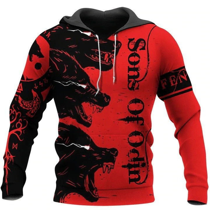 Son Of Odin Wolf Hoodie 3D