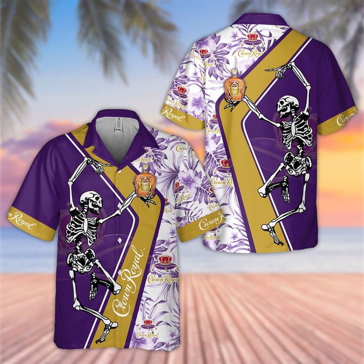 CR Skeleton Hawaiian Shirt CR1603N7
