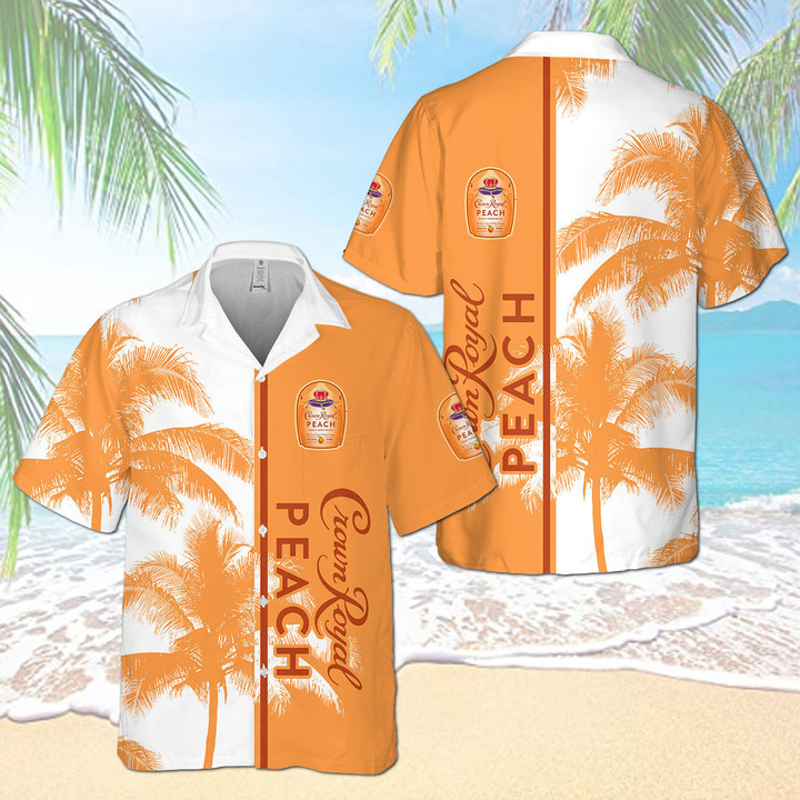 CR Peach Palm Hawaiian Shirt CR2503N12