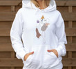 Custom Pet Outline Hand-Drawn With Background Hoodie