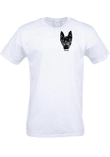 Custom Dog Face White T-shirt