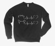 Custom Pet Outline Heartbeat Sweatshirt