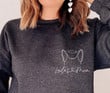 Custom Dog/ Cat Outline Inspired Pocket Sweatshirt