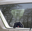 Black Pomeranian Spitz Car Decal
