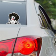 Black&White Havanese Car Decal Sticker
