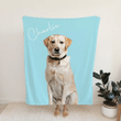 Custom Pet Photo Blanket, Pet Memorial Gift, Dog Photo Blanket
