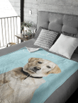Custom Pet Photo Blanket, Pet Memorial Gift, Dog Photo Blanket