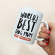 Personalised World's Best Dog Mum Mug, Dog Mum Gift, Dog Lover Gift, Gift for Dog Mum