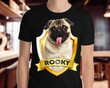Custom Pet Portrait Shield Design Dog & Cat Shirt