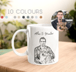 Custom Pet Mug Using Photo + Name Mug with Dog and Owner Dog Mug