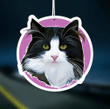 Tuxedo Cat Car Decorative, Cute Hanging Car Decor Ornaments