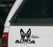 Custom Pet Name Portrait Car Decal Sticker, (1 Decal For 1 Pet Only)