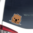 Peeking Wombat Smiling Dog Car Window Laptop Bottle Sticker Decal
