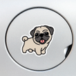 Funny Pug Dog Car Window Laptop Bottle Sticker Decal