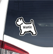 Custom West Highland Terrier Car Window Laptop Bottle Sticker Decal