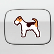 Wire Fox Terrier Car Window Laptop Bottle Sticker Decal
