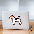 Wire Fox Terrier Car Window Laptop Bottle Sticker Decal