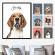 Personalized pet portrait Canvas Poster prints