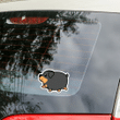 Fat Rottweiler Walking Car Window Laptop Bottle Sticker Decal