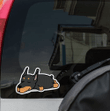 Lazy Doberman Pinscher Car Window Laptop Bottle Sticker Decal