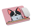 Boston Terrier Mouse Pad / Kawaii Boston Terrier Dog Gift Deskpad / Funny Laptop Accessories