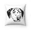 Custom Pet Portrait Outline Square Pillow Case, Dog Dad Gift